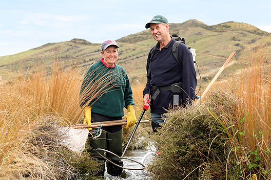 Electric fishing upper Mararoa